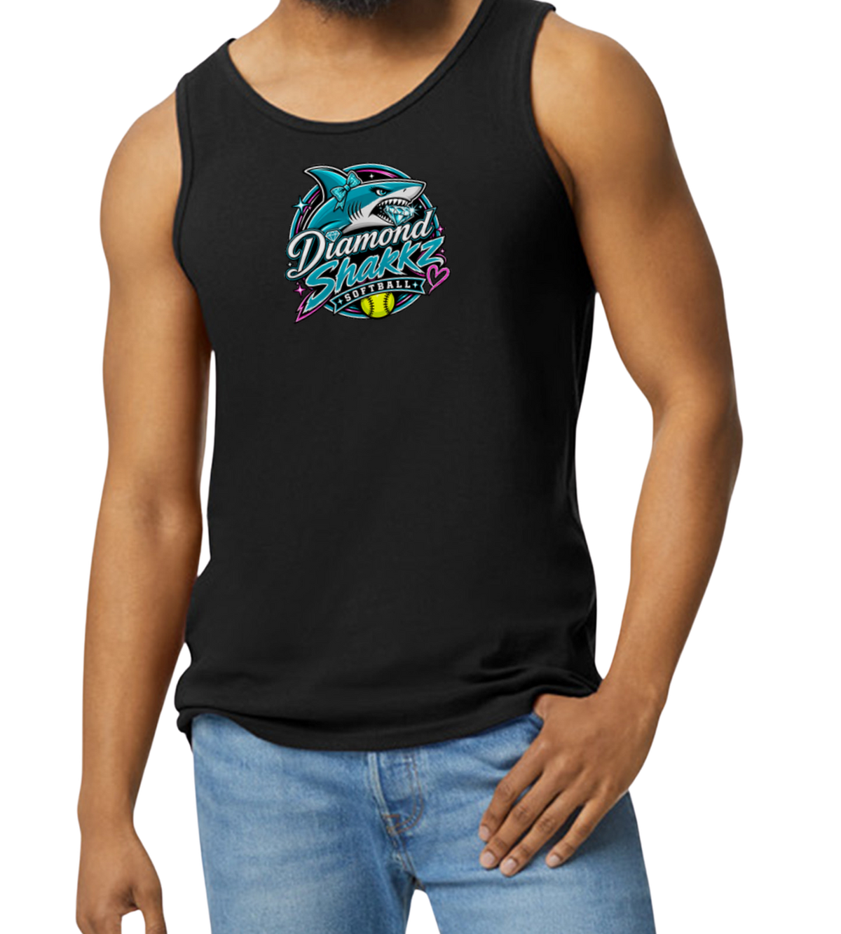 Diamond Sharkz Men's Tank Top - Black