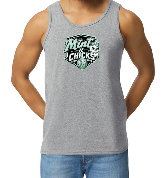 Mint N' Chicks Men's Tank Top - Gray