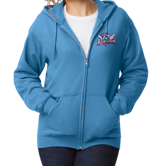 Redemption Zip-Up Hoodie - Blue