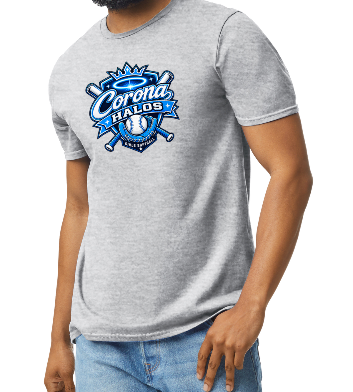 Corona Halos Softstyle T-Shirt - Gray
