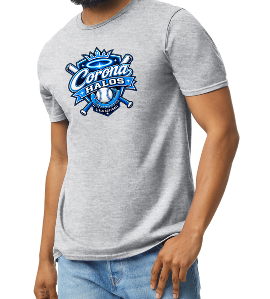 Corona Halos Softstyle T-Shirt - Gray