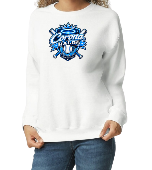 Corona Halos Crew Sweatshirt - White