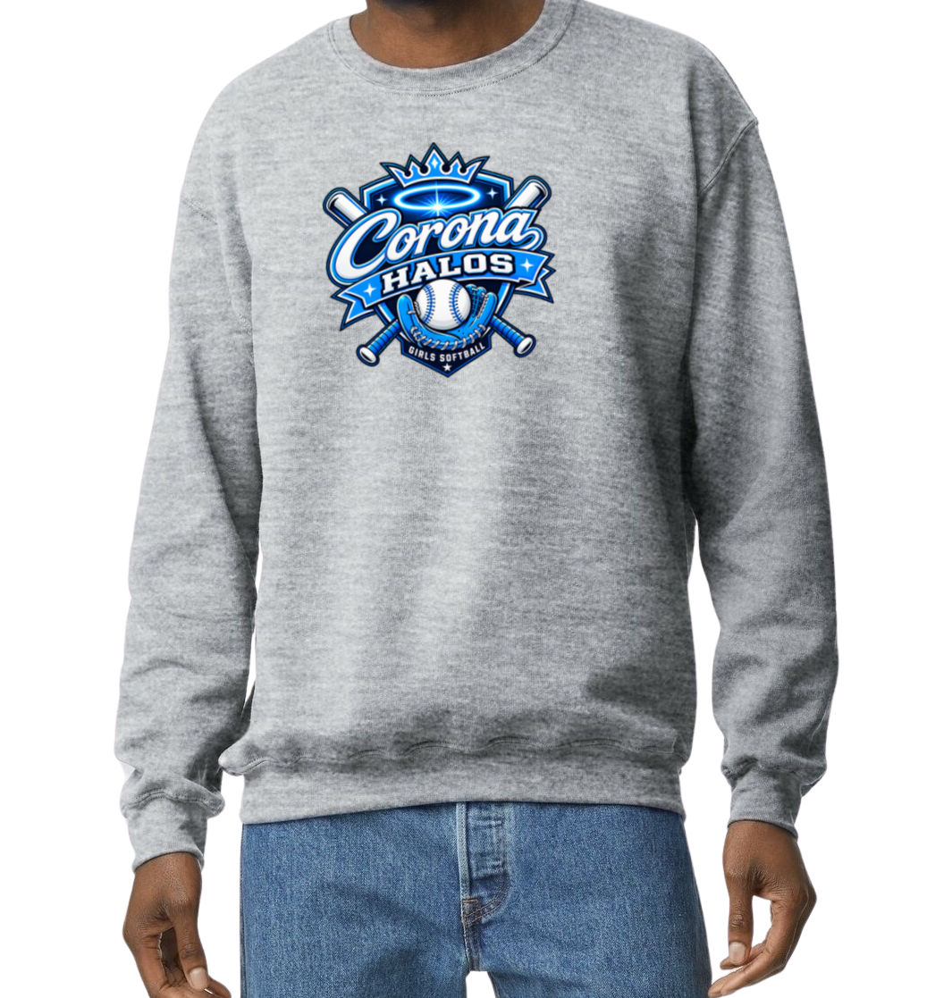 Corona Halos Crew Sweatshirt - Gray