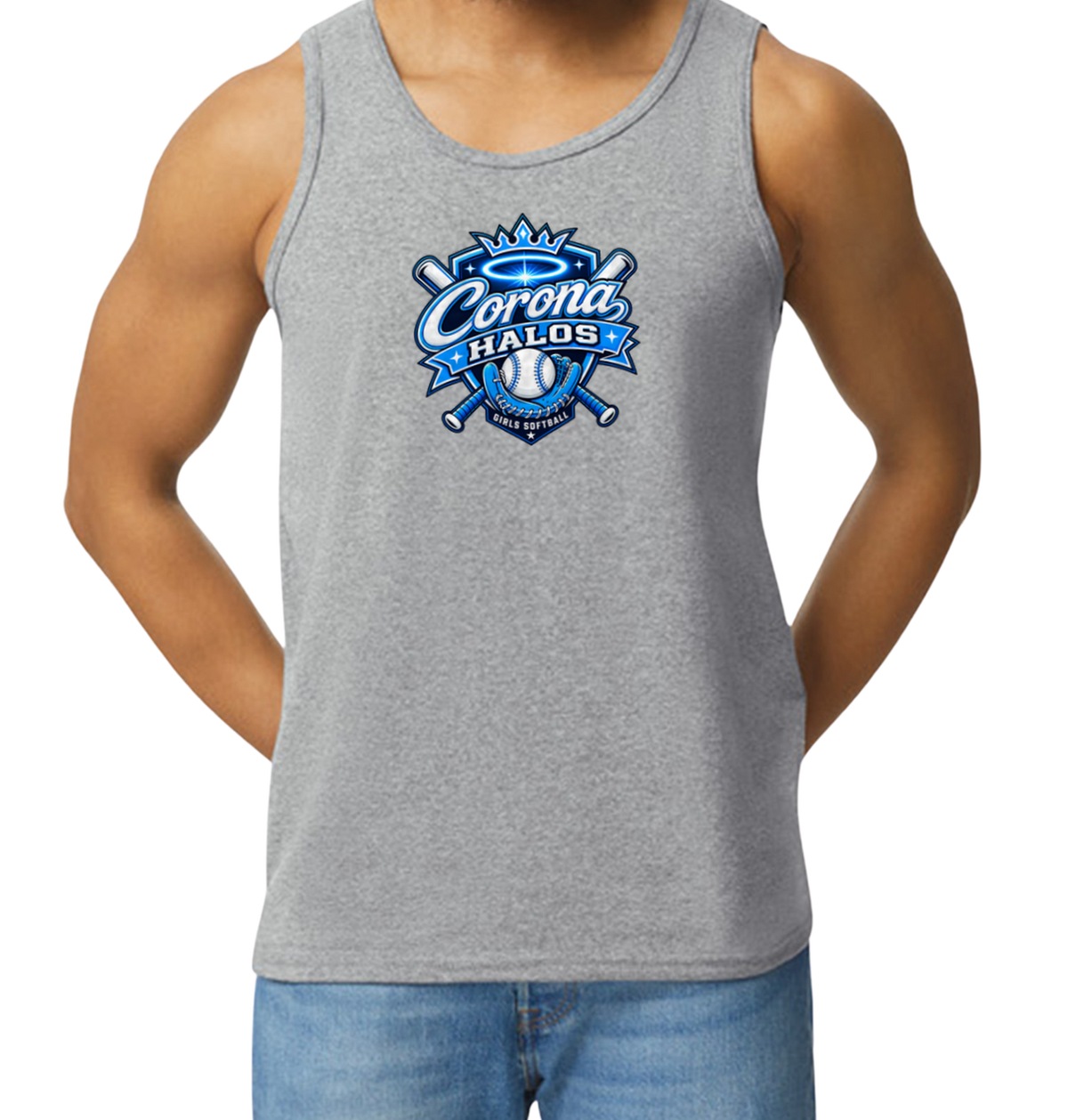 Corona Halos Men's Tank Top - Gray
