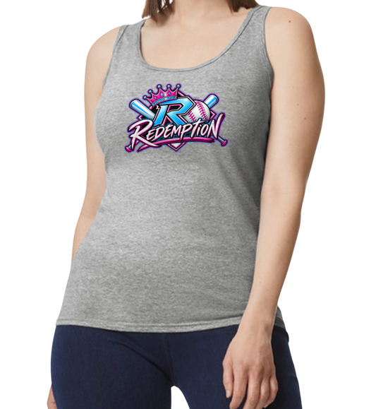 Redemption Softstyle Women's Fitted Tank Top - Gray