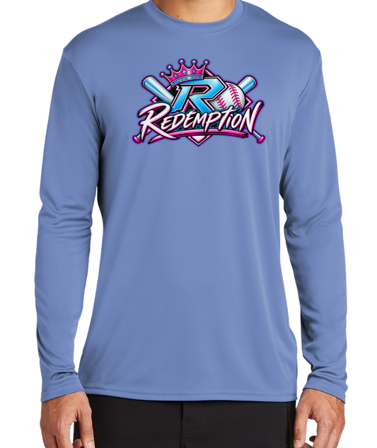 Redemption Dryfit Long Sleeve Shirt - Blue