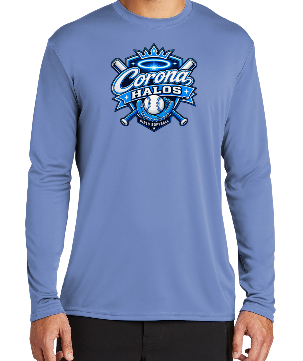 Corona Halos Dryfit Long Sleeve Shirt - Blue