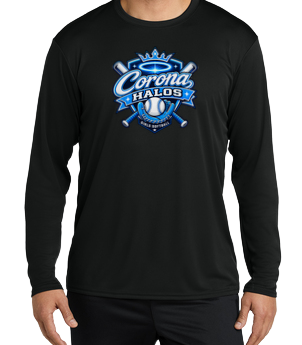 Corona Halos Dryfit Long Sleeve Shirt - Black