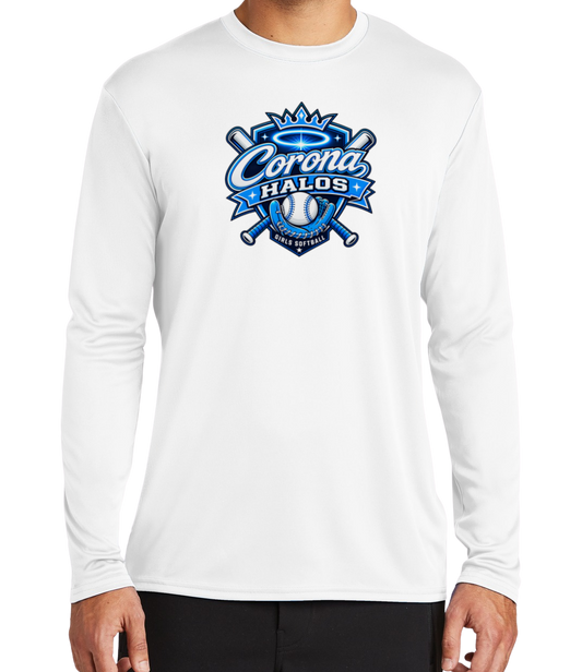 Corona Halos Dryfit Long Sleeve Shirt - White