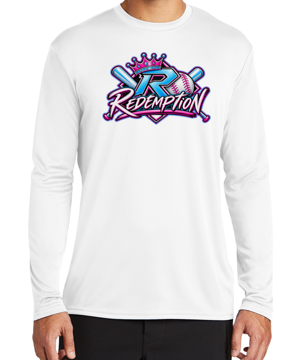 Redemption Dryfit Long Sleeve Shirt - White
