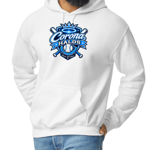 Corona Halos Pullover Hoodie - White