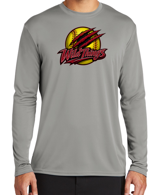 Wild Things Dryfit Long Sleeve Shirt - Gray