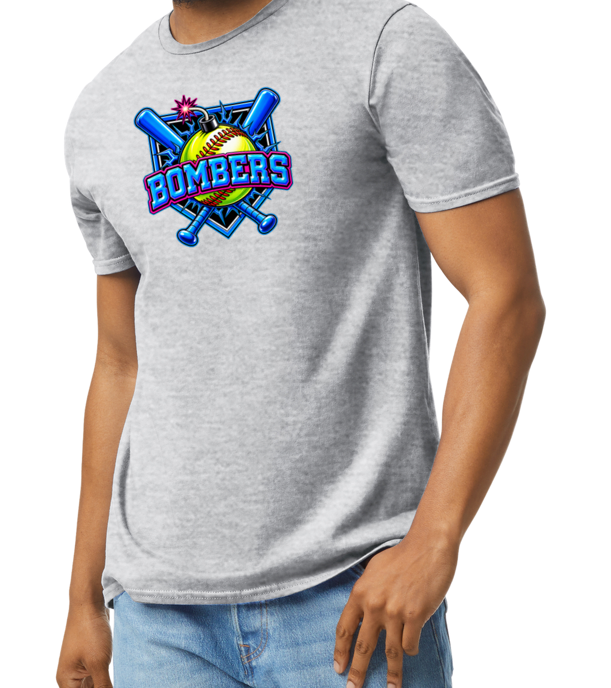 Bombers Softstyle T-Shirt - Gray