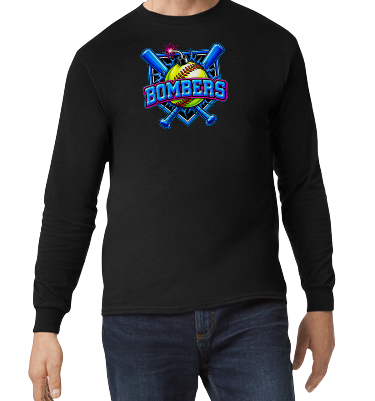 Bombers Long Sleeve T-Shirt - Black