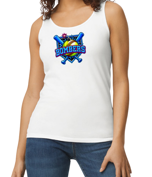 Bombers Softstyle Women's Fitted Tank Top - White