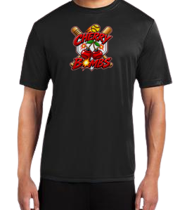 Cherry Bombs Dryfit Performance Tee - Black
