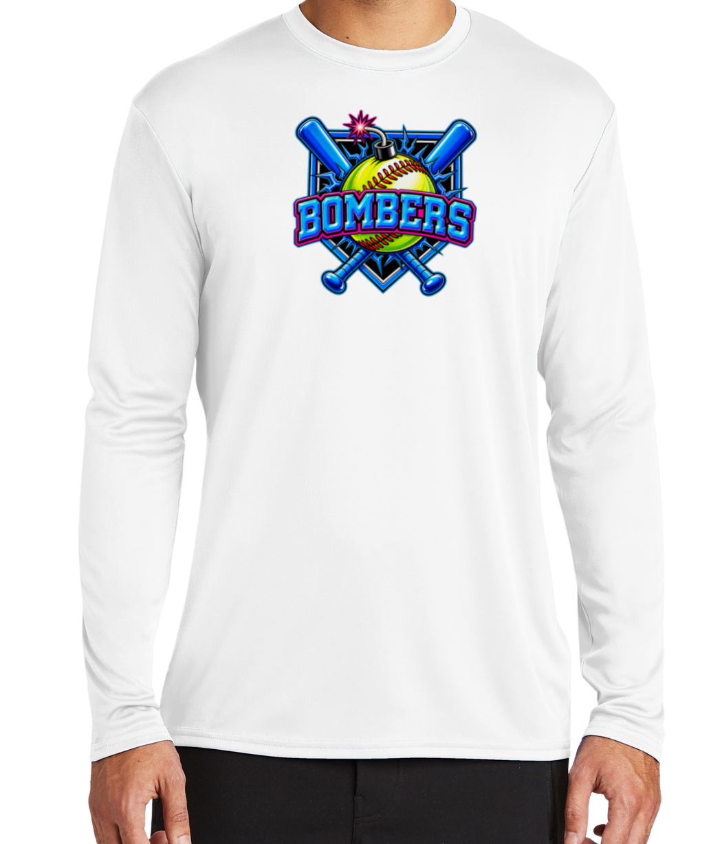 Bombers Dryfit Long Sleeve Shirt - White