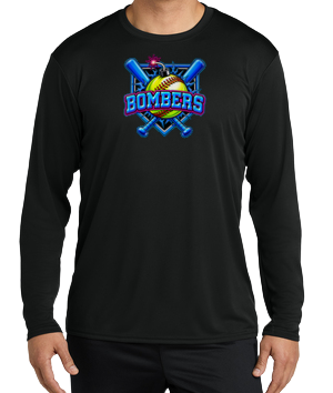 Bombers Dryfit Long Sleeve Shirt - Black
