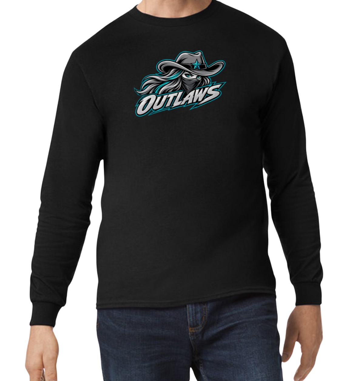 Outlaws Long Sleeve T-Shirt - Black
