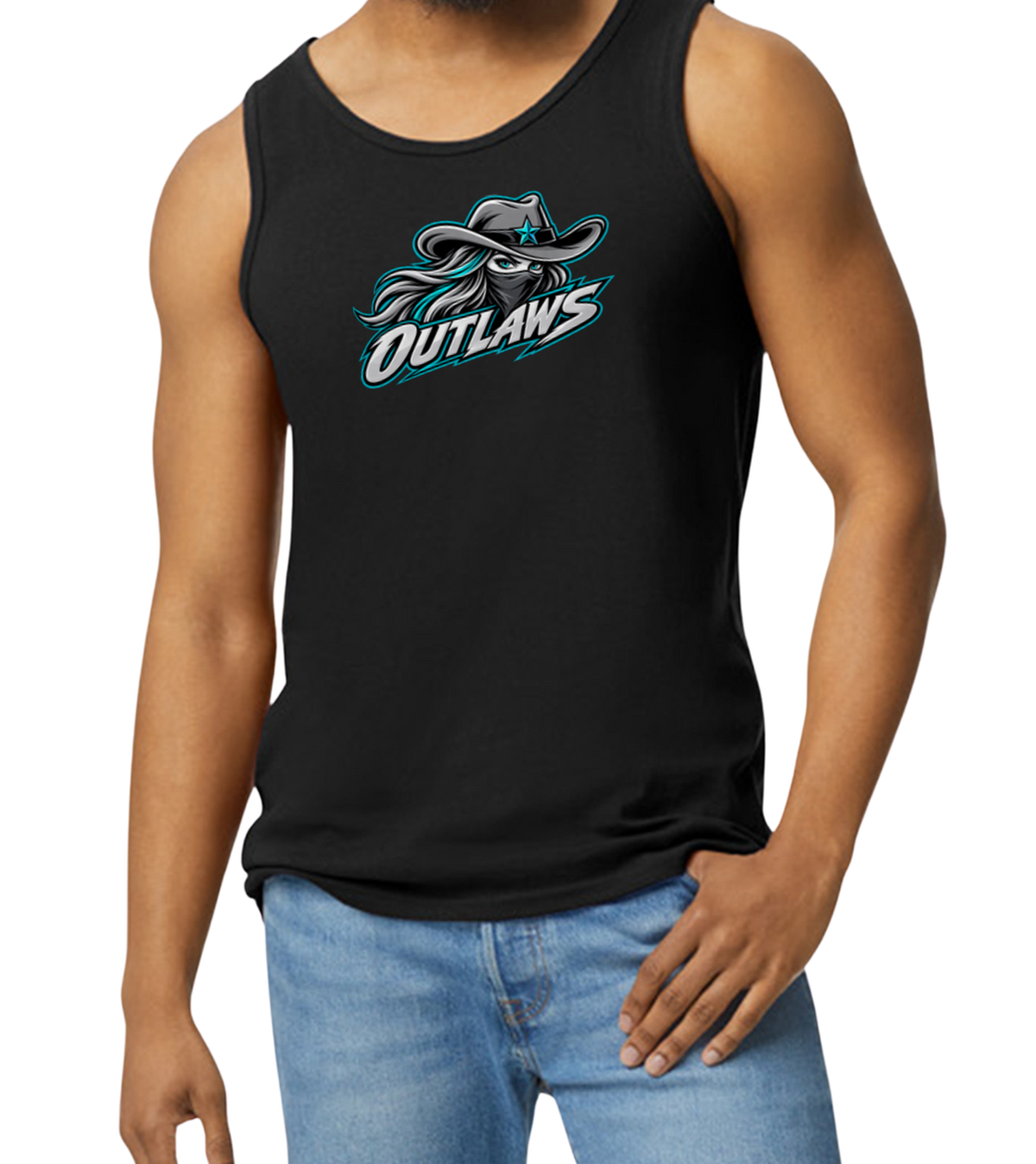 Outlaws Men's Tank Top - Black