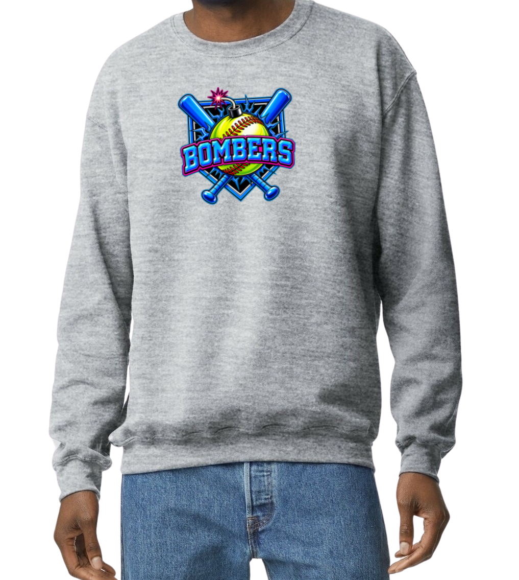 Bombers Crew Sweatshirt - Gray