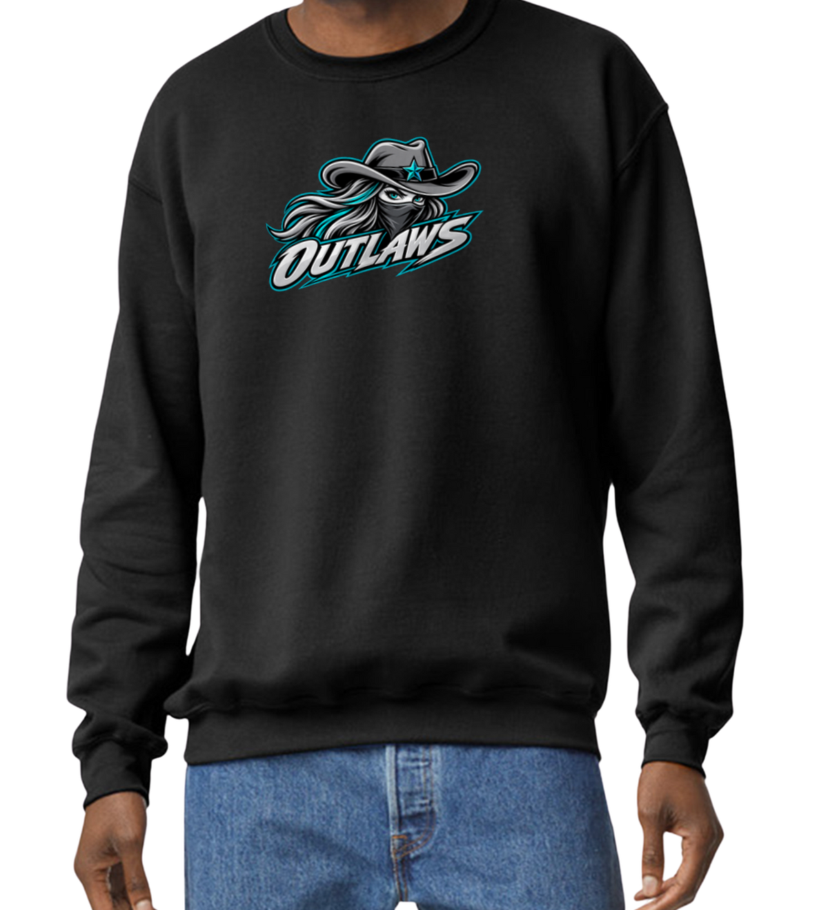 Outlaws Crew Sweatshirt - Black