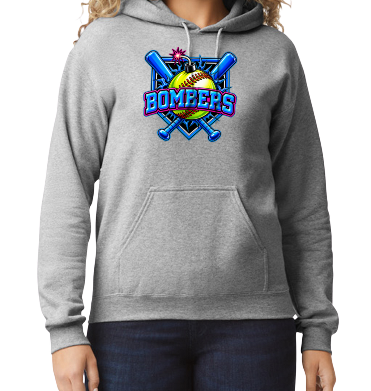 Bombers Pullover Hoodie - Gray