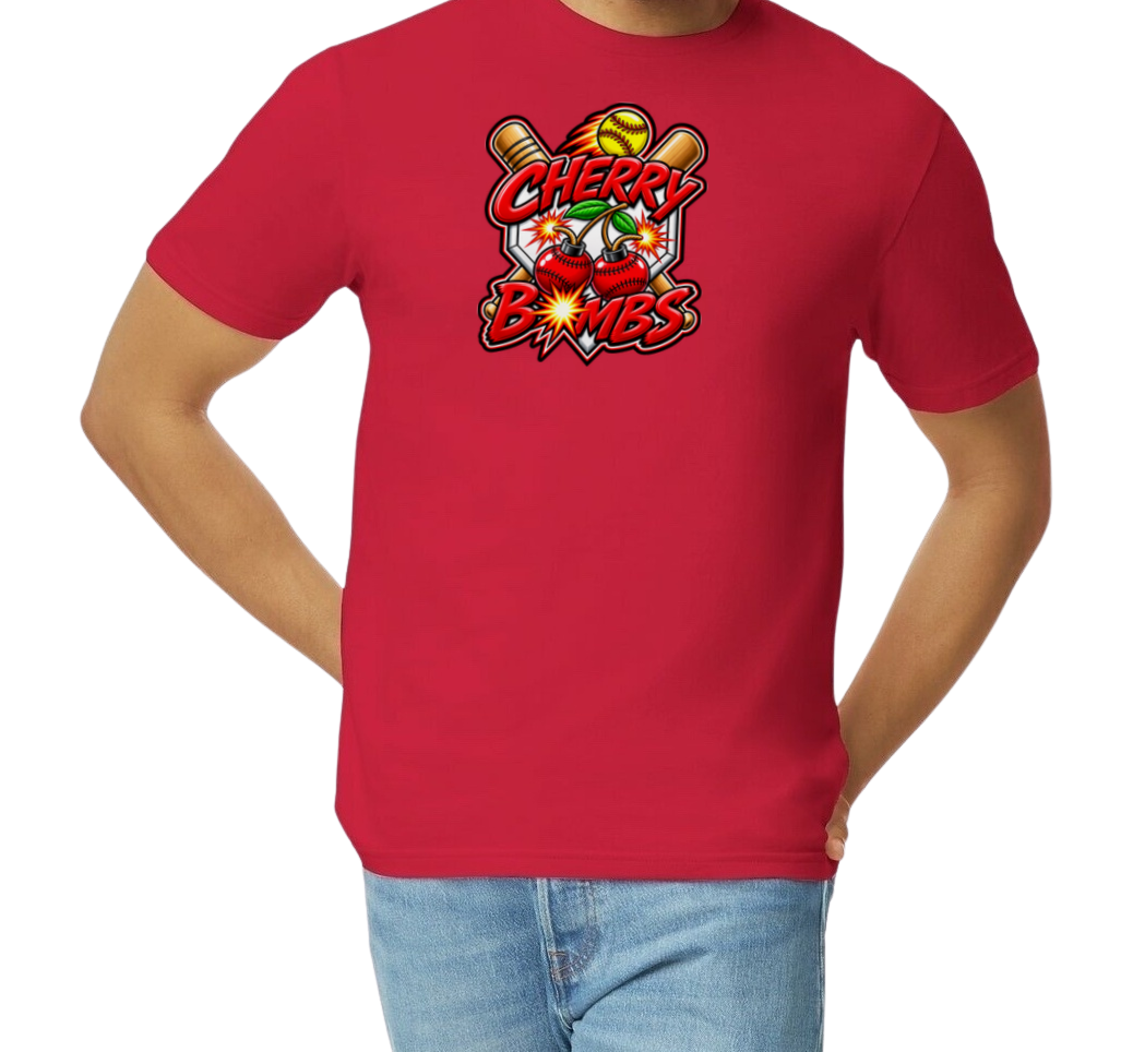 Cherry Bombs Softstyle T-Shirt - Red