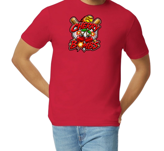 Cherry Bombs Softstyle T-Shirt - Red
