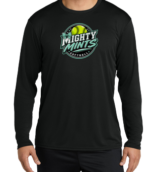Mighty Mints Dryfit Long Sleeve Shirt - Black