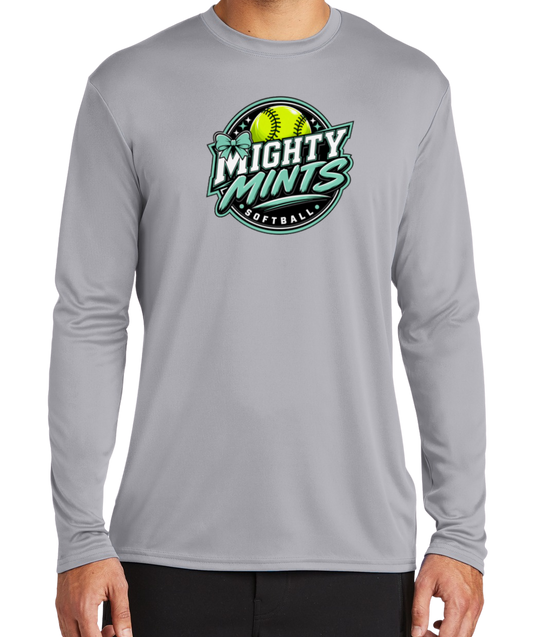 Mighty Mints Dryfit Long Sleeve Shirt - Gray