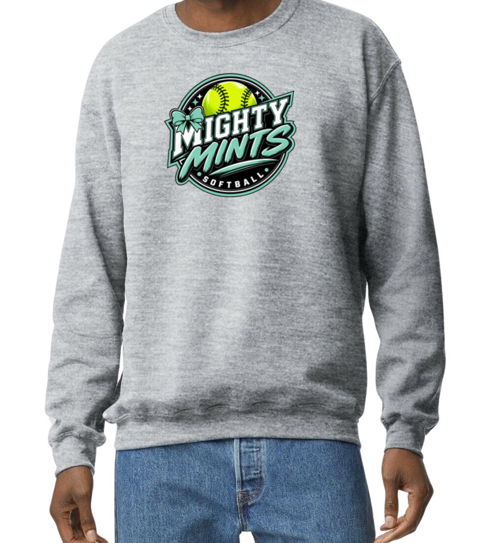 Mighty Mints Crew Sweatshirt - Gray