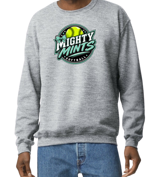 Mighty Mints Crew Sweatshirt - Gray