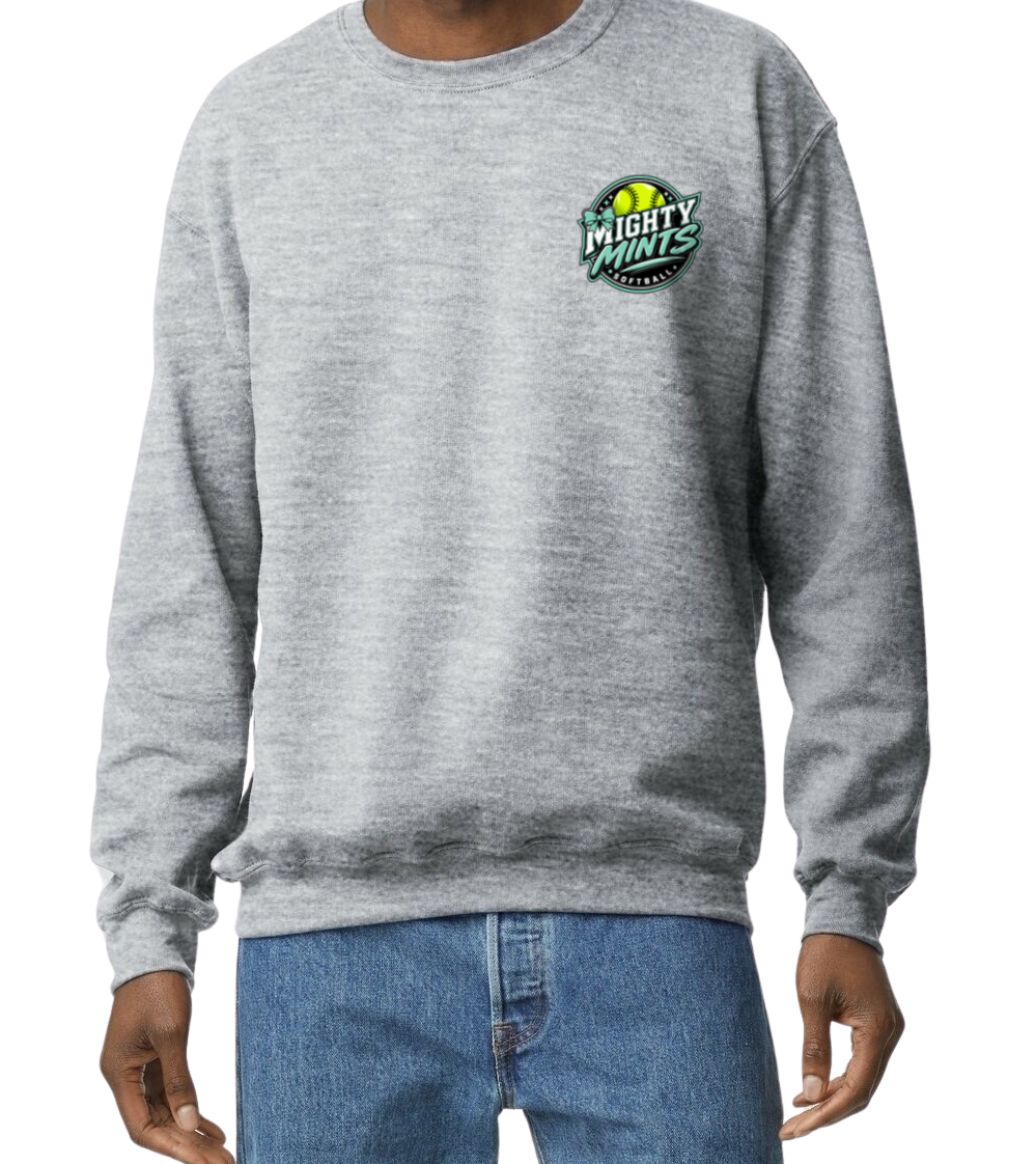 Mighty Mints Crew Sweatshirt - Gray
