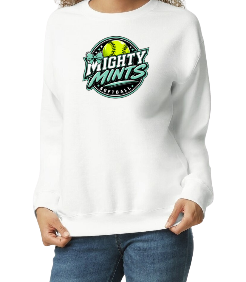 Mighty Mints Crew Sweatshirt - White