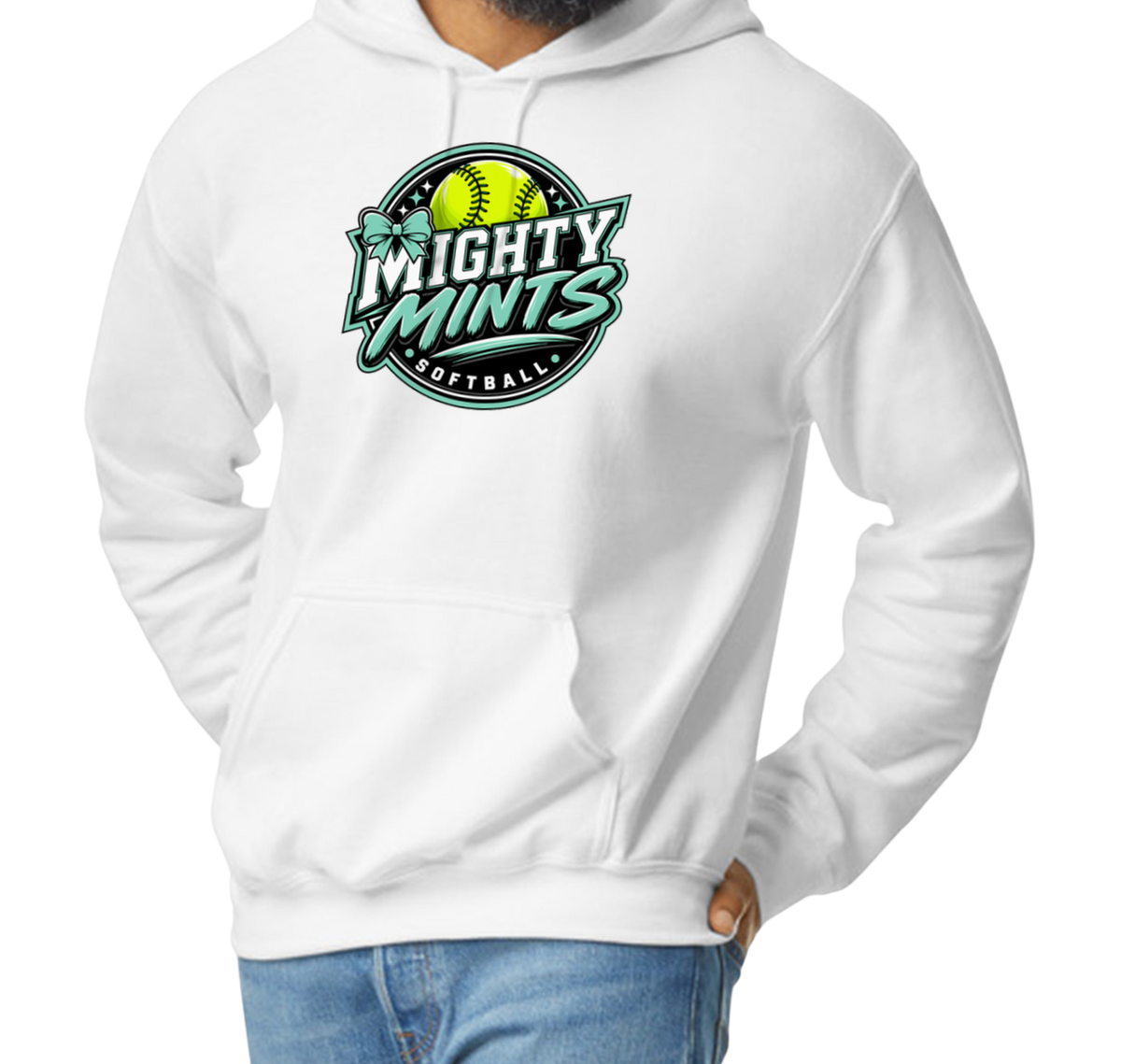 Mighty Mints Pullover Hoodie - White