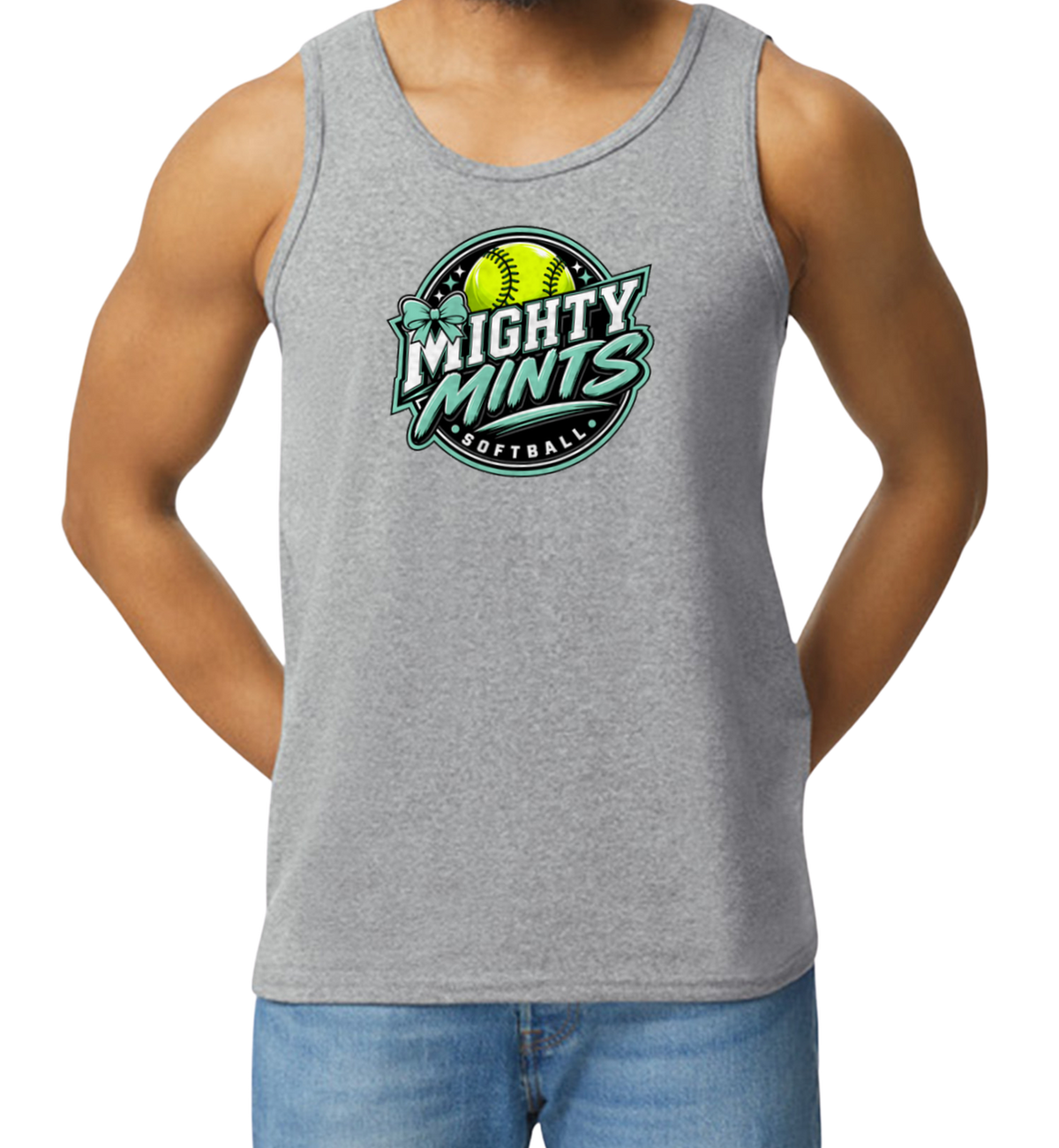 Mighty Mints Men's Tank Top - Gray