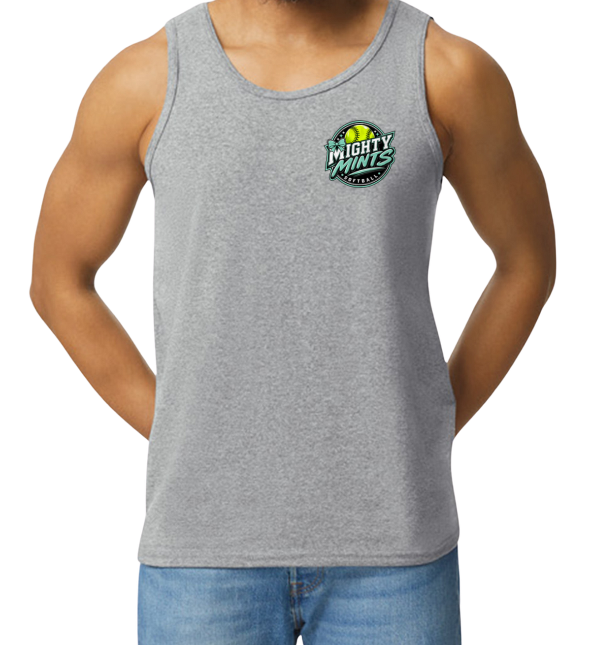 Mighty Mints Men's Tank Top - Gray
