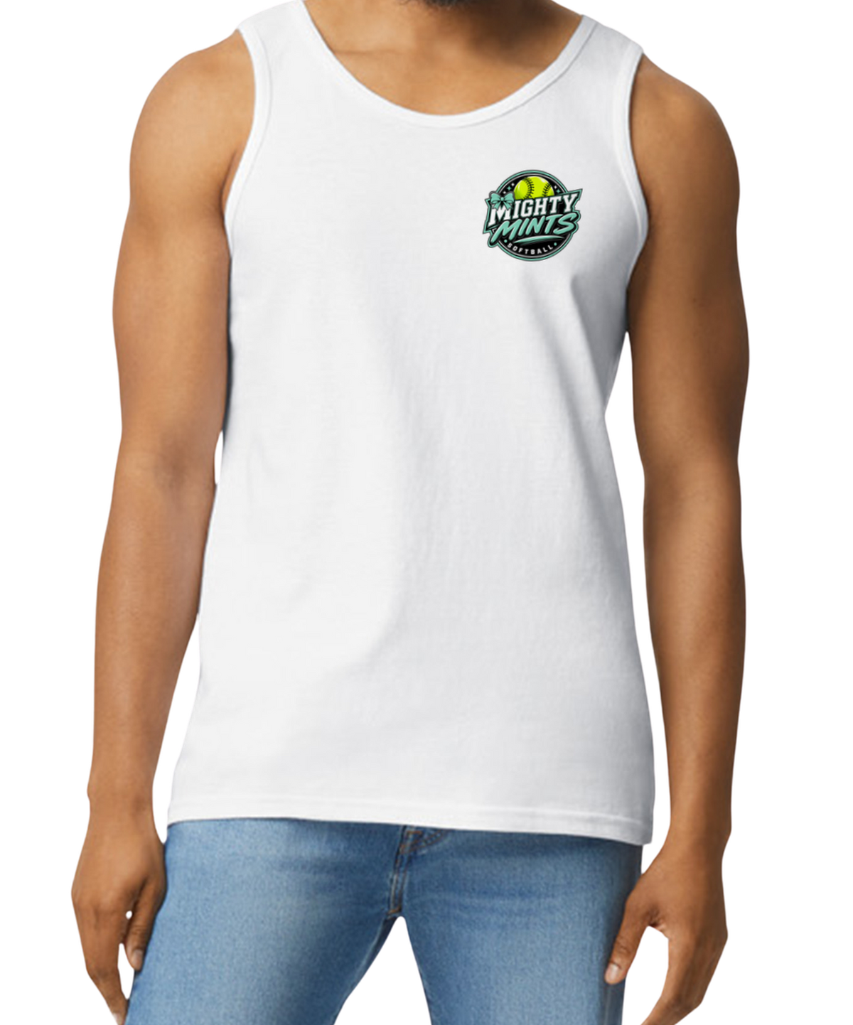 Mighty Mints Men's Tank Top - White