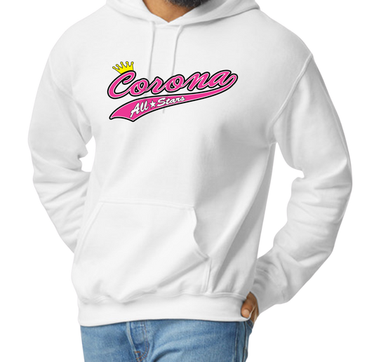 Corona All Stars Pullover Hoodie - White (Style 1)