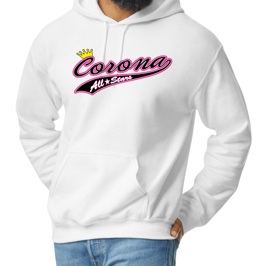 Corona All Stars Pullover Hoodie - White (Style 3)