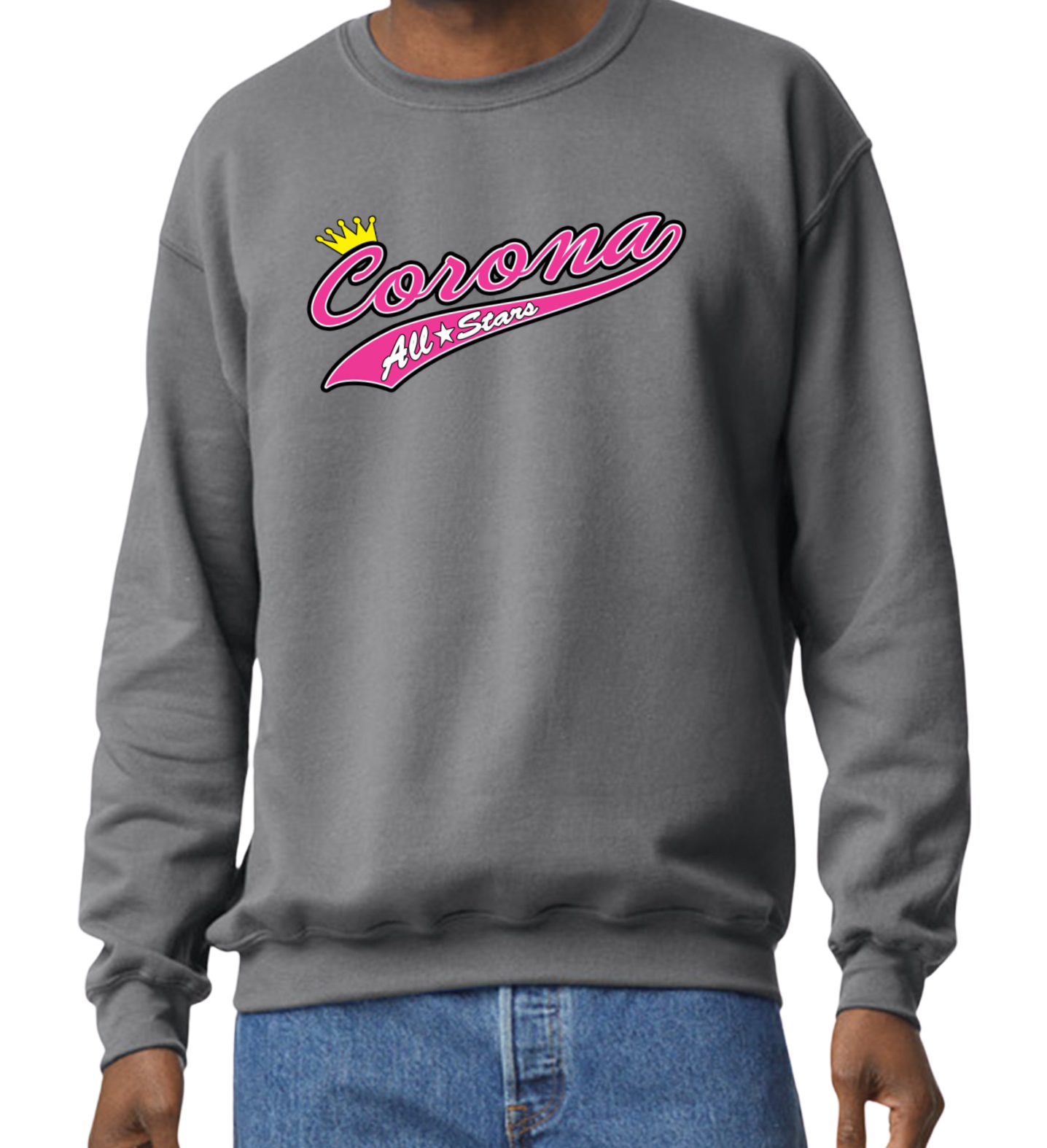 Corona All Stars Crew Sweatshirt - Gray (Style 1)