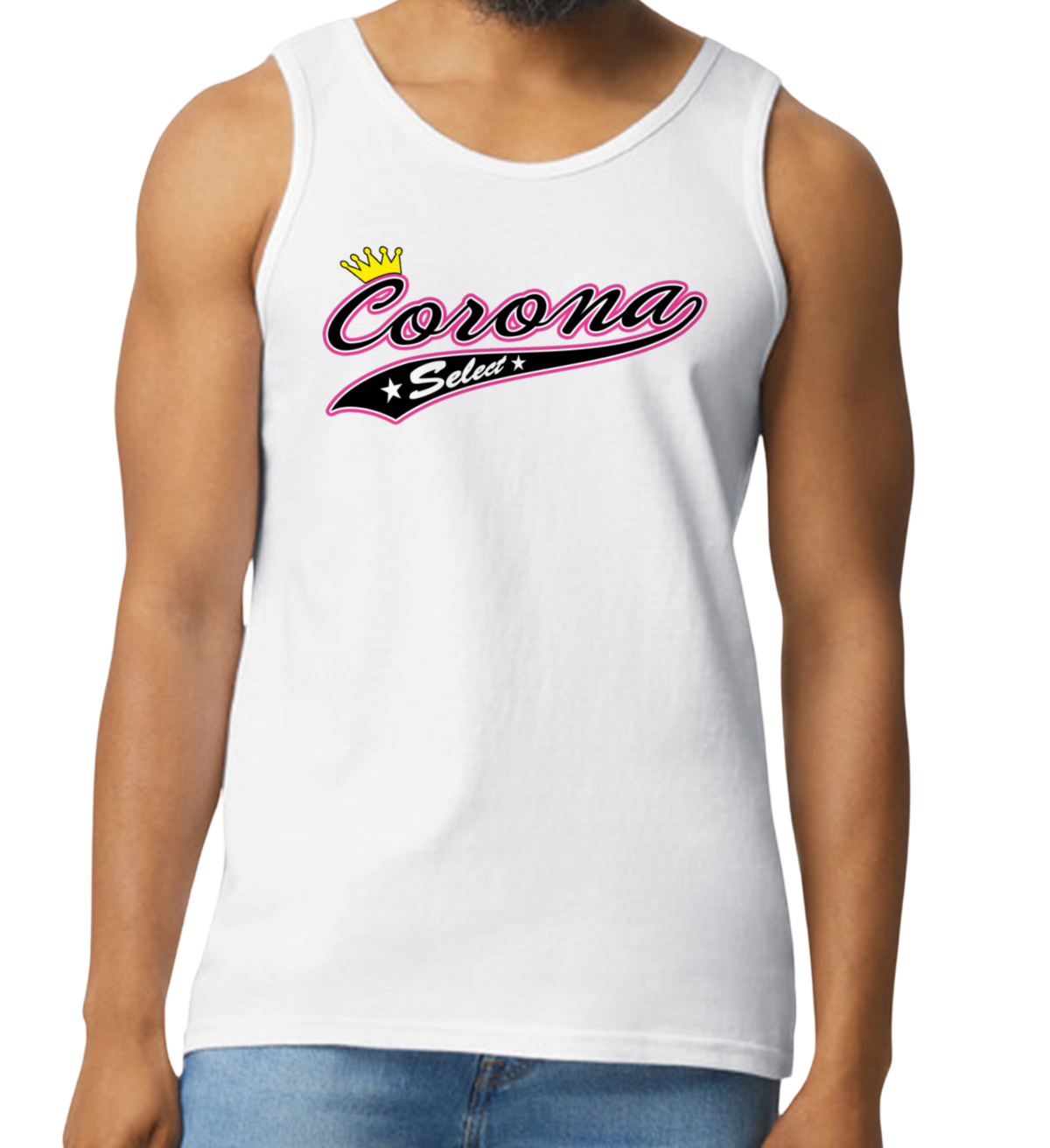 Corona Select Men's Tank Top - White (Style 3)