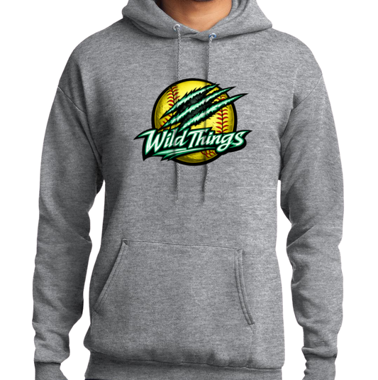 Wild Things Pullover Hoodie - Gray