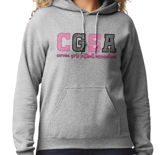 Corona Softball Pullover Hoodie - Gray (Style 2)