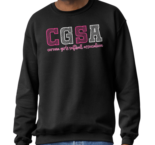 Corona Softball Crew Sweatshirt - Black (Style 2)