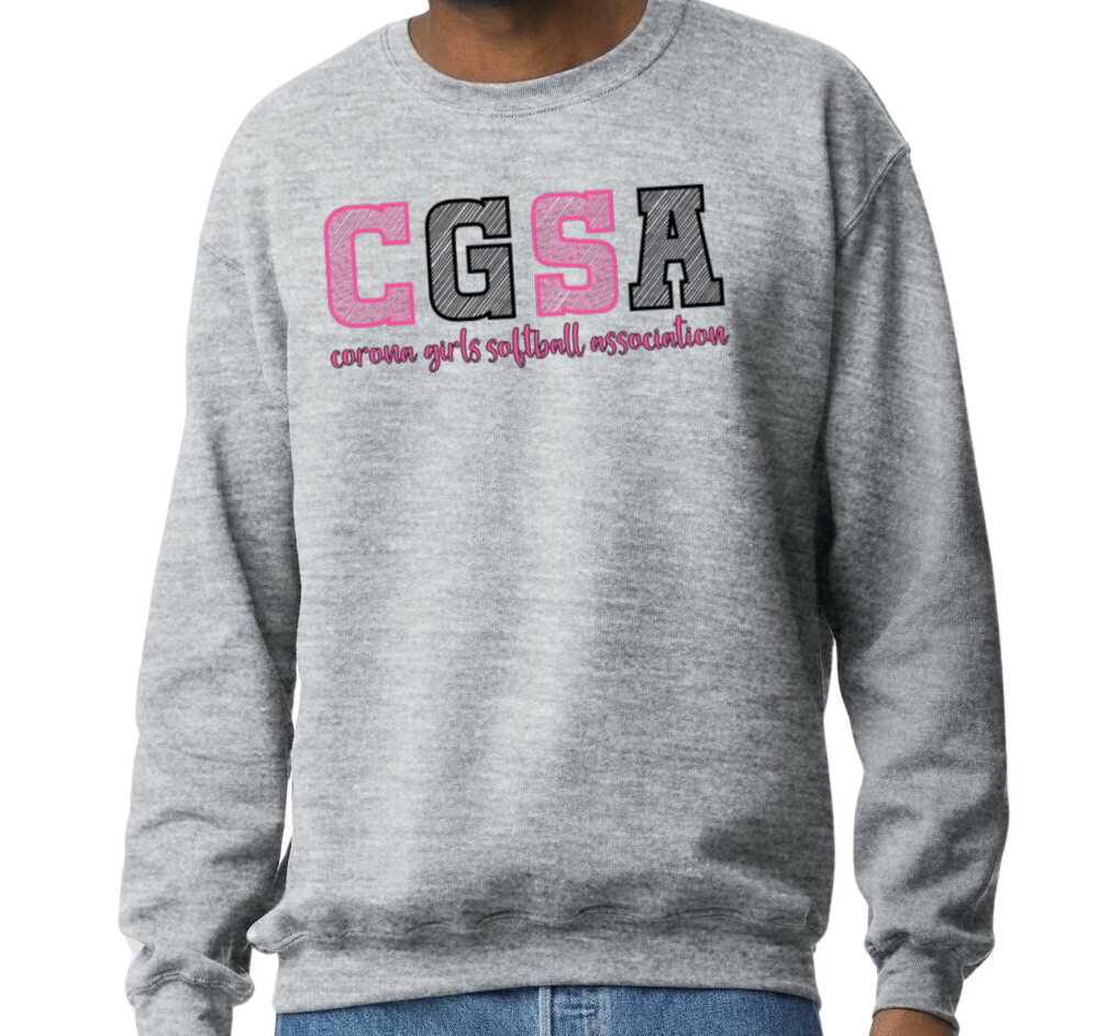 Corona Softball Crew Sweatshirt - Gray (Style 2)