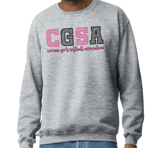 Corona Softball Crew Sweatshirt - Gray (Style 2)