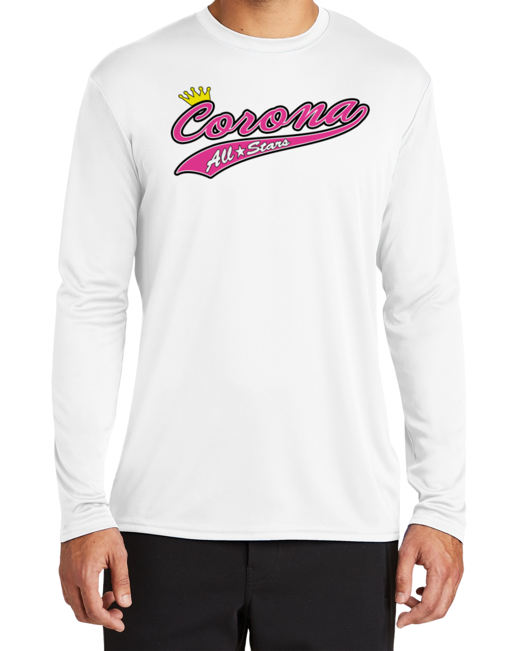 Corona All Stars Dryfit L/S Shirt - White (Style 1)