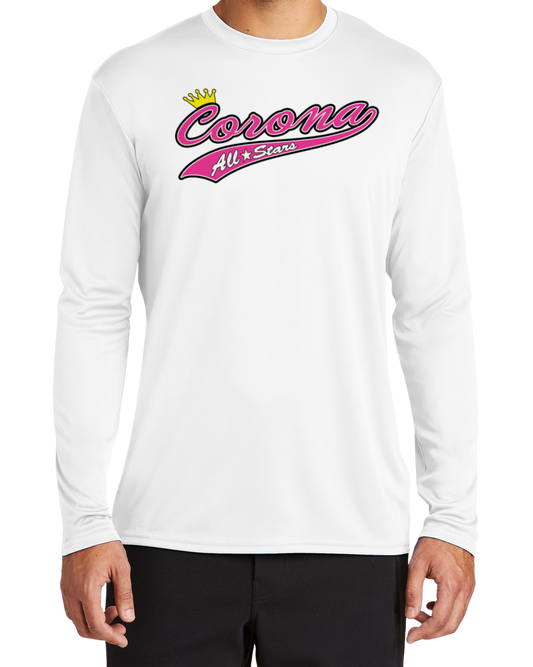 Corona All Stars Dryfit L/S Shirt - White (Style 1)